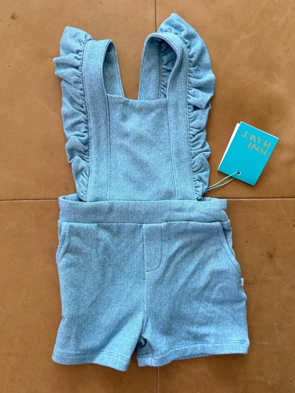 💚$25 FLASH SALE💚Posh Peanut Shortalls 3-6M NWT